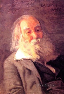 トーマス・イーキンス Painting - ウォルト・ホイットマン リアリズムの肖像画 トーマス・イーキンス